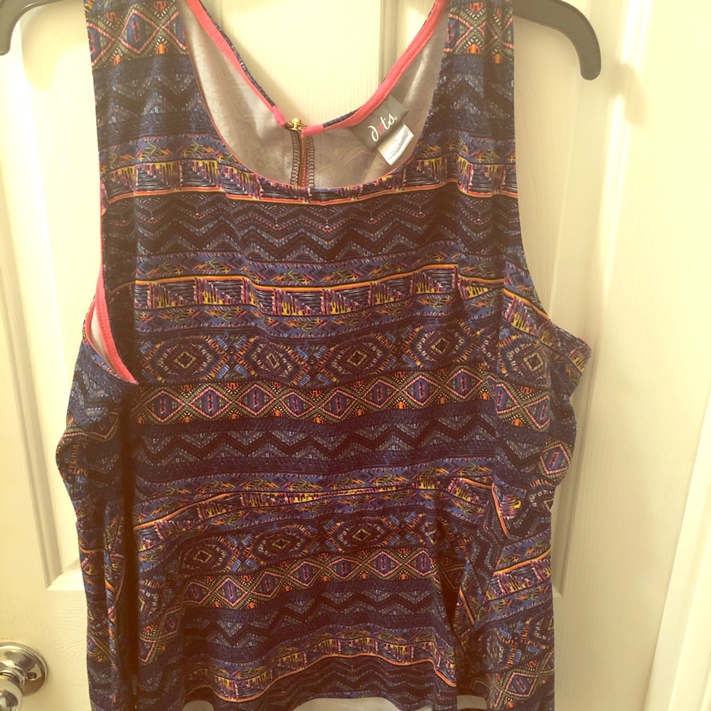 Plus size peplum shirt